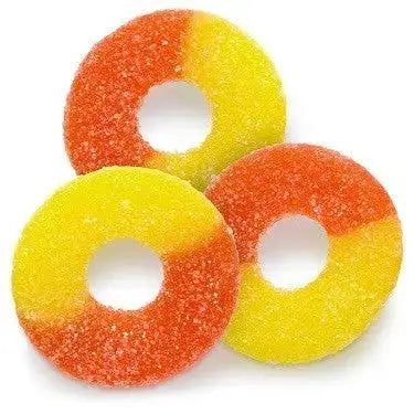 Freezy Peach  Rings 4oz. - Freezy Treats