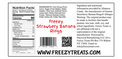 Freezy Strawberry Banana Rings